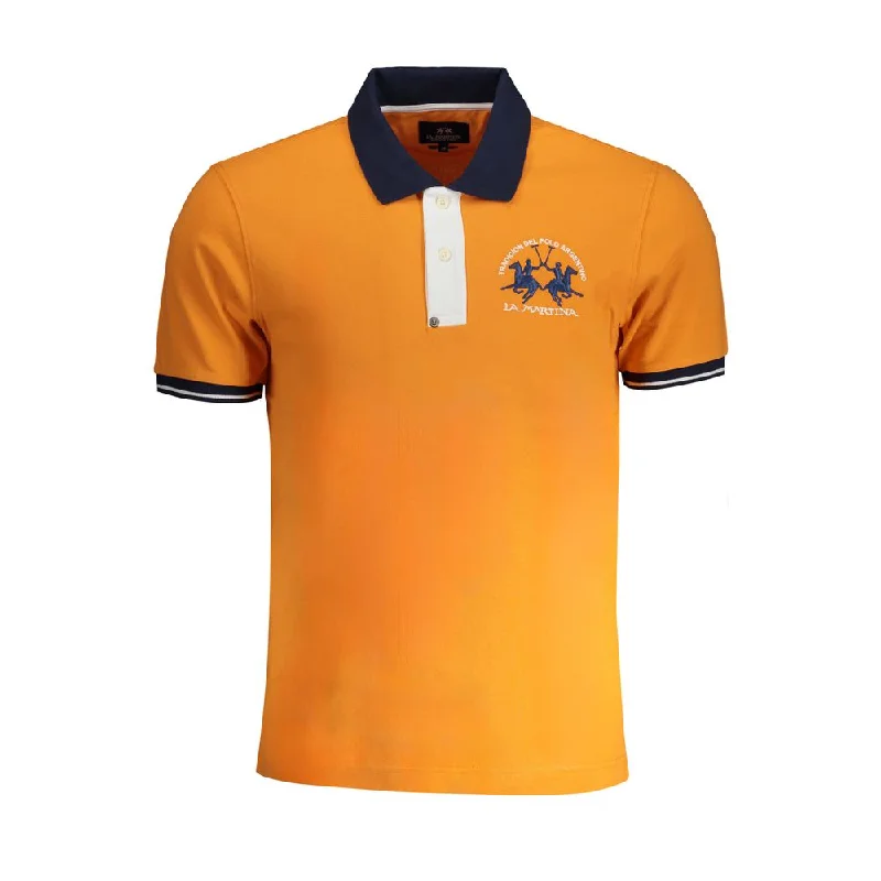 Men's Shirts with Double-Breasted DesignsLa Martina  Cotton Polo Men's Shirt