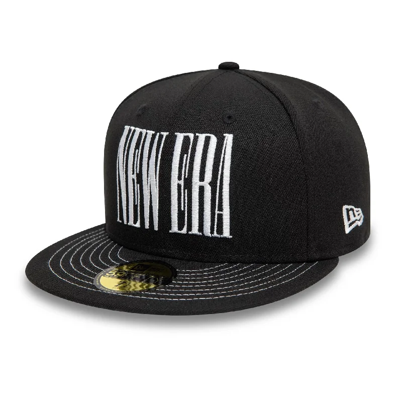 Warm Winter BeaniesNew Era Wordmark Black 59FIFTY Fitted Cap