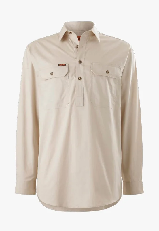 Men's Henley T-Shirts for a Casual TwistMustang Mens Closed Front Shirt
