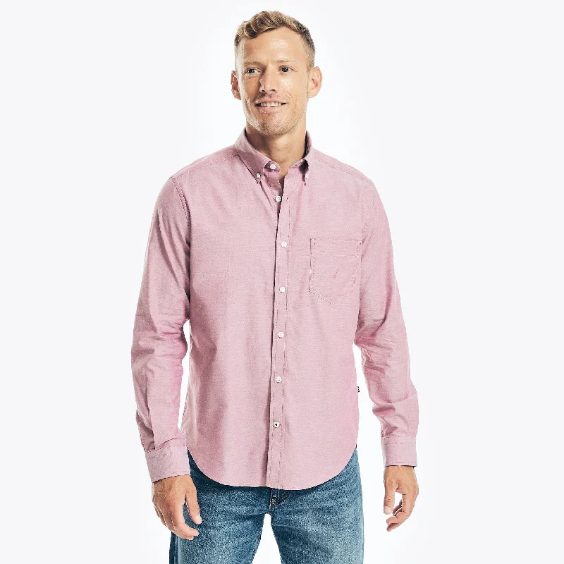 Men's Versatile Dress Shirts for Multiple OccasionsNautica Mens Solid Oxford Shirt