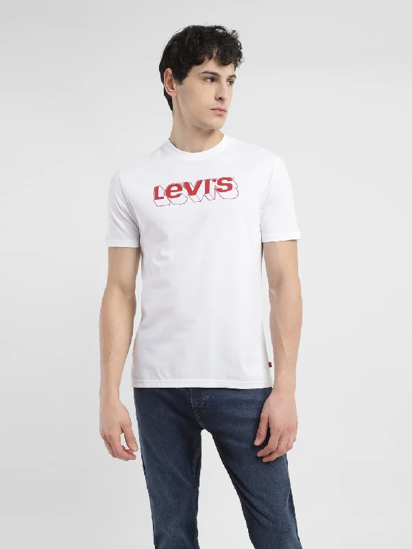 Men's Dressy Shirts for Formal EventsMen's Brand Logo Crew Neck T-Shirt