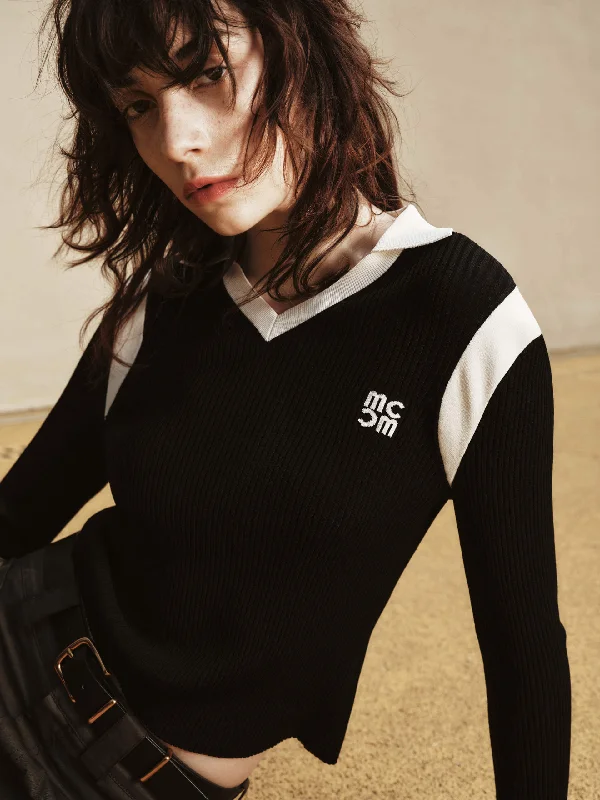 Cozy Men's Cable-Knit SweatersContrast Detail Knit Top
