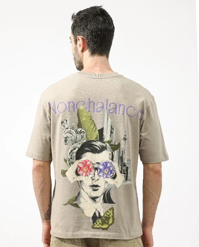 Men's Shirts with Full PlacketsRare Rabbit Articale Men's Pov Dusky Beige Cotton Polyester Fabric Crew Neck Oversized Fit Graphic Print T-Shirt Men's Shirts with Full PlacketsRare Rabbit Articale Men's Pov Dusky Beige Cotton Polyester Fabric Crew Neck Oversized Fit Graphic Print T-Shirt