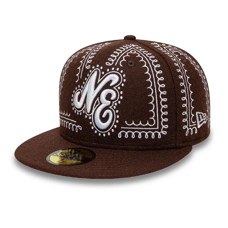 Women's Bucket HatsNew Era Gingerbread Dark Brown 59FIFTY Fitted Cap
