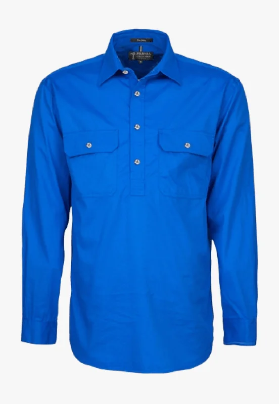 Layered Men's Henley ShirtsPilbara Mens Closed Front Work Shirt RM200CF