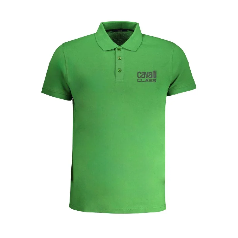 Men's Shirts with Embroidered DesignsCavalli Class  Cotton Polo Men's Shirt