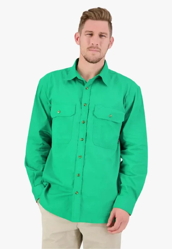 Men's Rugby Shirts for a Sporty LookSwanndri Mens Byron Open Front Work Shirt