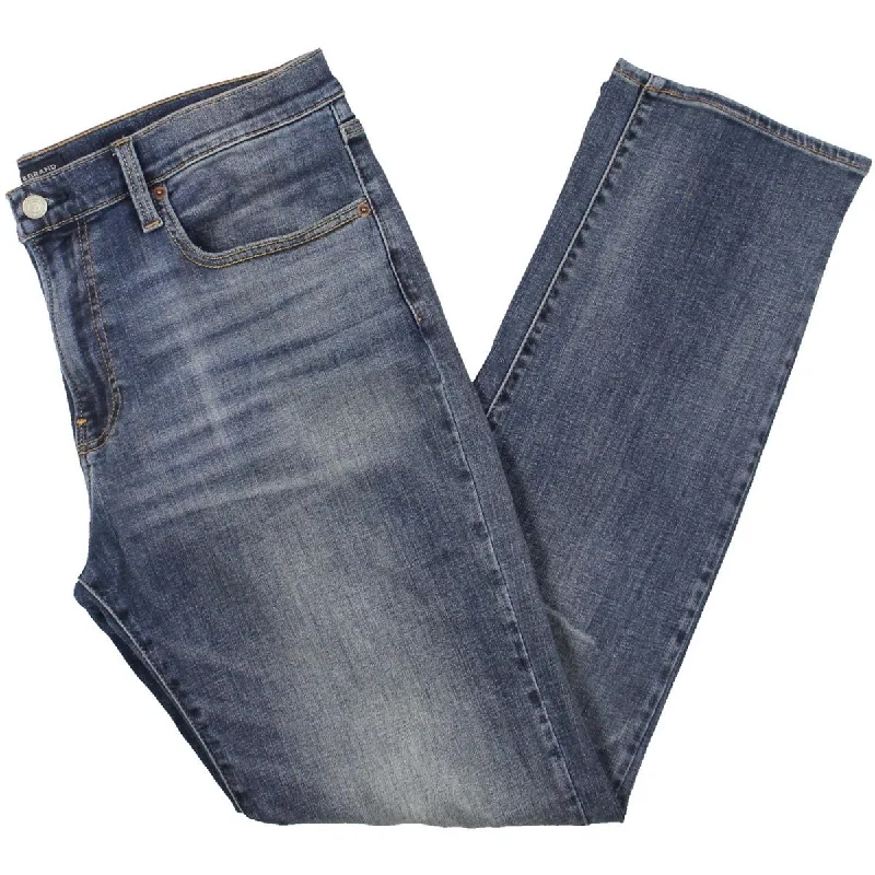 Men's Skinny Jeans with Stretch FabricMens Stretch Denim Straight Leg Jeans