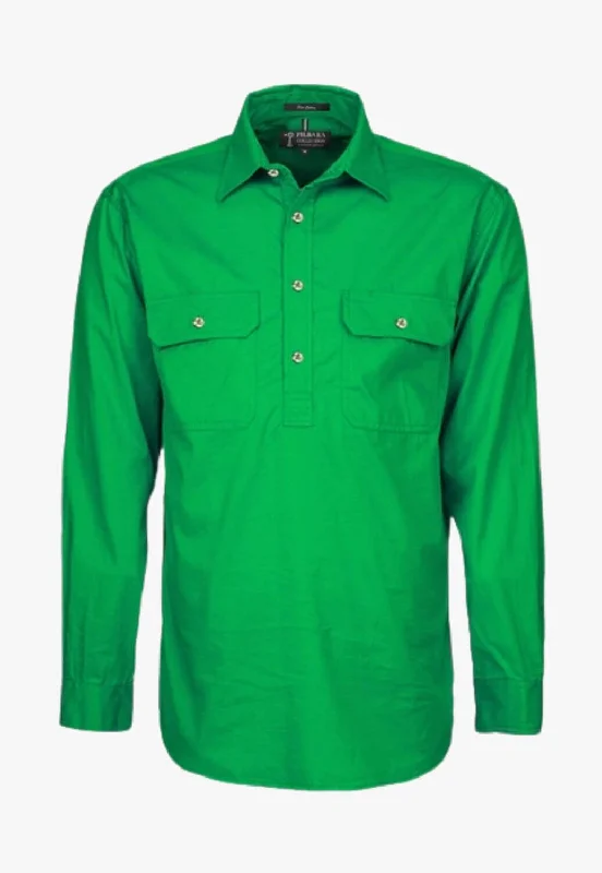 Men's Patterned Casual Shirts for Relaxed StylingPilbara Mens Closed Front Heavy Weight Work Shirt RM800CF Men's Patterned Casual Shirts for Relaxed StylingPilbara Mens Closed Front Heavy Weight Work Shirt RM800CF