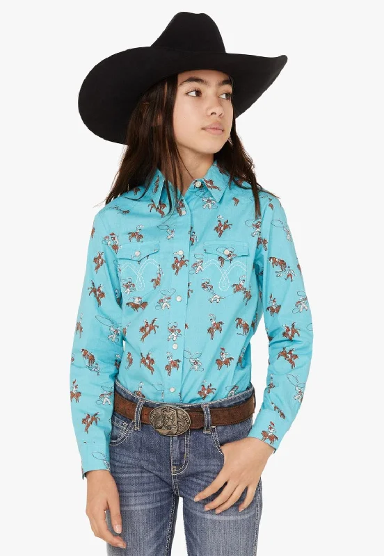 Men's Solid-Color Button-Down Shirts for VersatilityWhite Label Girls Print Snap Long Sleeve Shirt Men's Solid-Color Button-Down Shirts for VersatilityWhite Label Girls Print Snap Long Sleeve Shirt