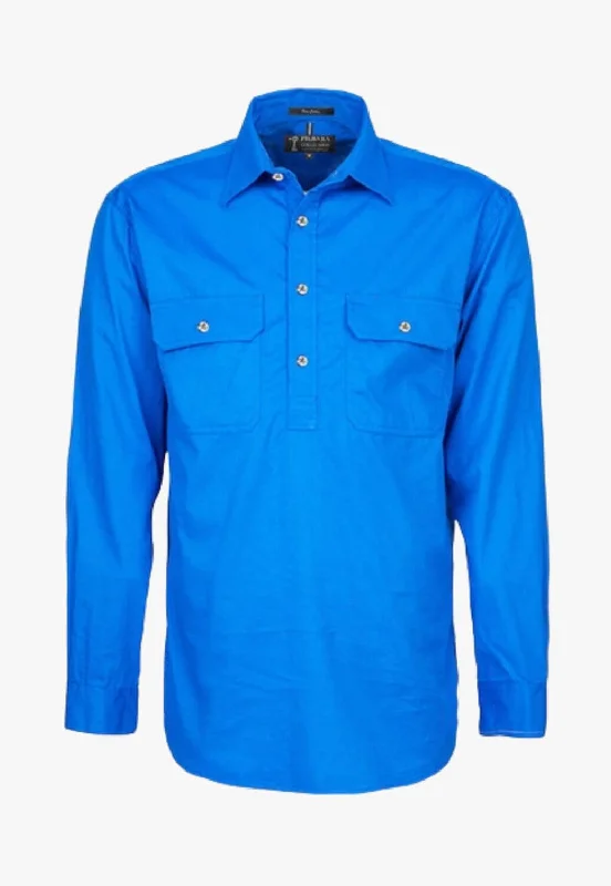 Men's Patterned Button-Down Shirts for Added InterestPilbara Mens Closed Front Heavy Weight Work Shirt RM800CF Men's Patterned Button-Down Shirts for Added InterestPilbara Mens Closed Front Heavy Weight Work Shirt RM800CF