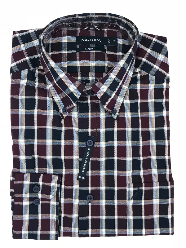 Men's Custom Dress Shirts for a Personalized FitNautica Big and Tall Sport Shirt Long Sleeve - M73C62 Men's Custom Dress Shirts for a Personalized FitNautica Big and Tall Sport Shirt Long Sleeve - M73C62