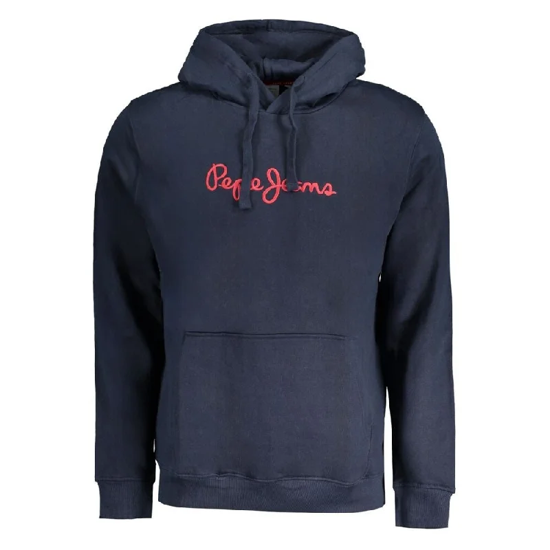 Men's Sweaters with High-Low HemlinesPepe Jeans Blue Cotton Men Men's Sweater