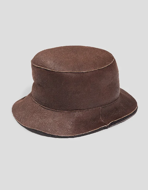 Bright Straw HatsSHEARLING HAT - BROWN