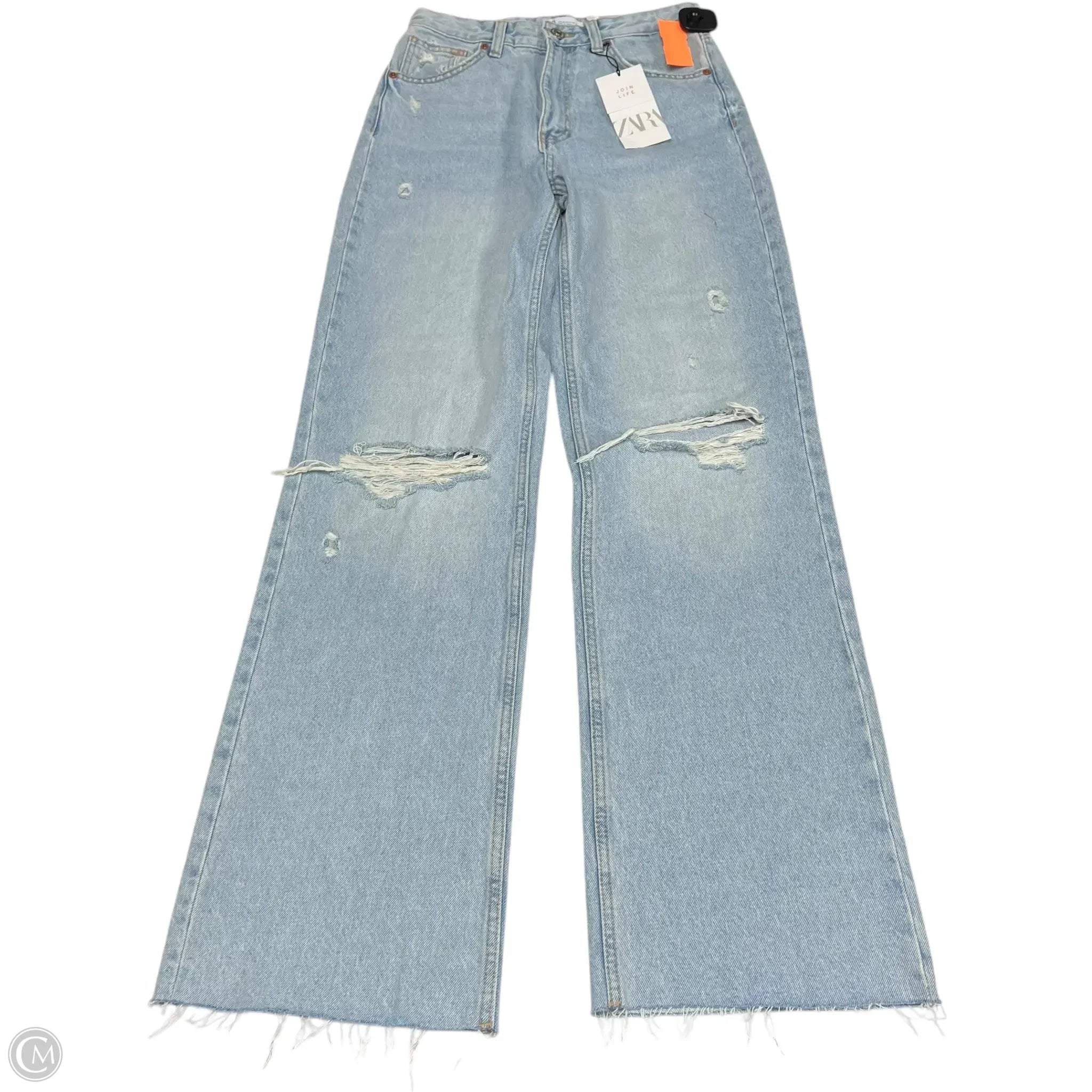 Casual Men's JeansJeans Wide Leg By Zara In Blue Denim, Size: 6
