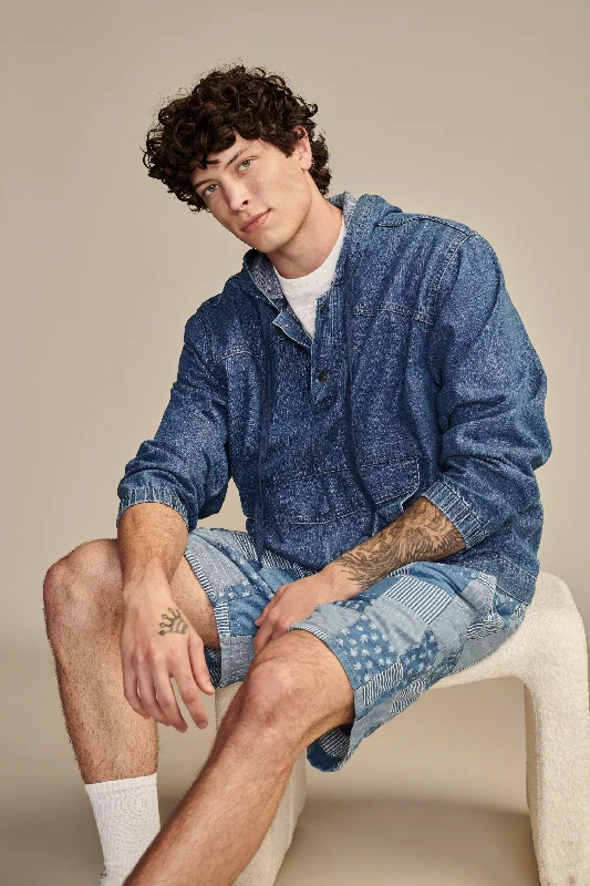Casual and Comfortable Men's Drawstring Loungewear ShortsLucky Brand Men's Highest Quality Lazer Leaf Indigo 7" Pull-On Short Casual and Comfortable Men's Drawstring Loungewear ShortsLucky Brand Men's Highest Quality Lazer Leaf Indigo 7" Pull-On Short