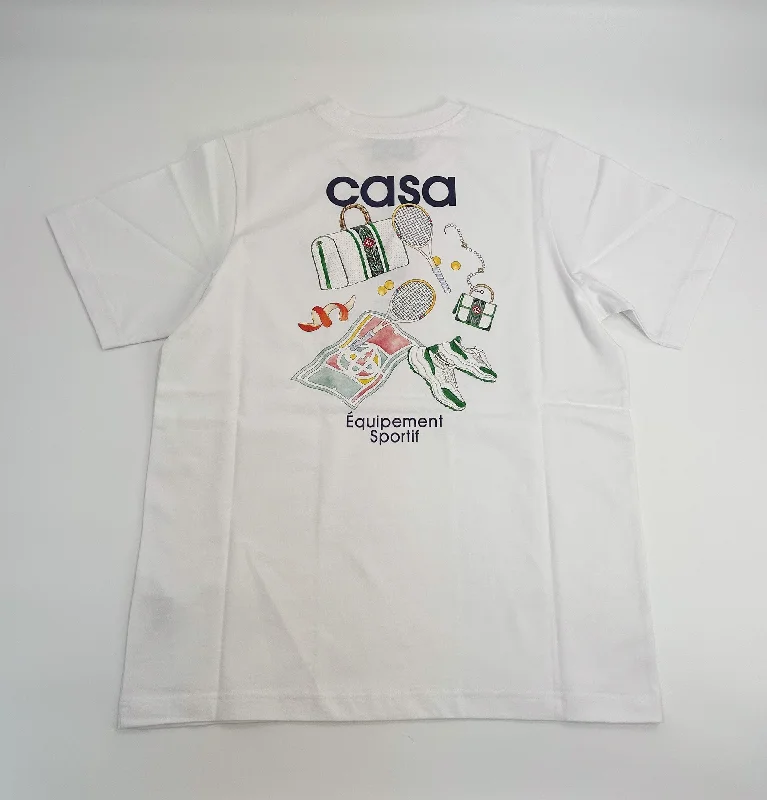Men's Shirts with French CuffsCasablanca Equipment Sportif Prtinted T-Shirt