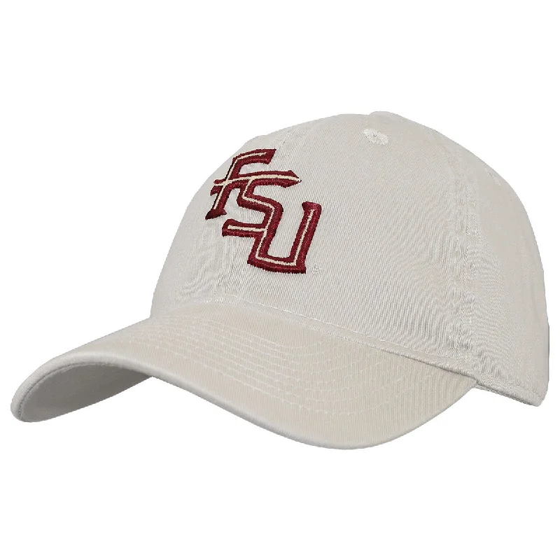 Classic Bowler HatsLegacy FSU Adjustable Relaxed Twill Hat - Stone