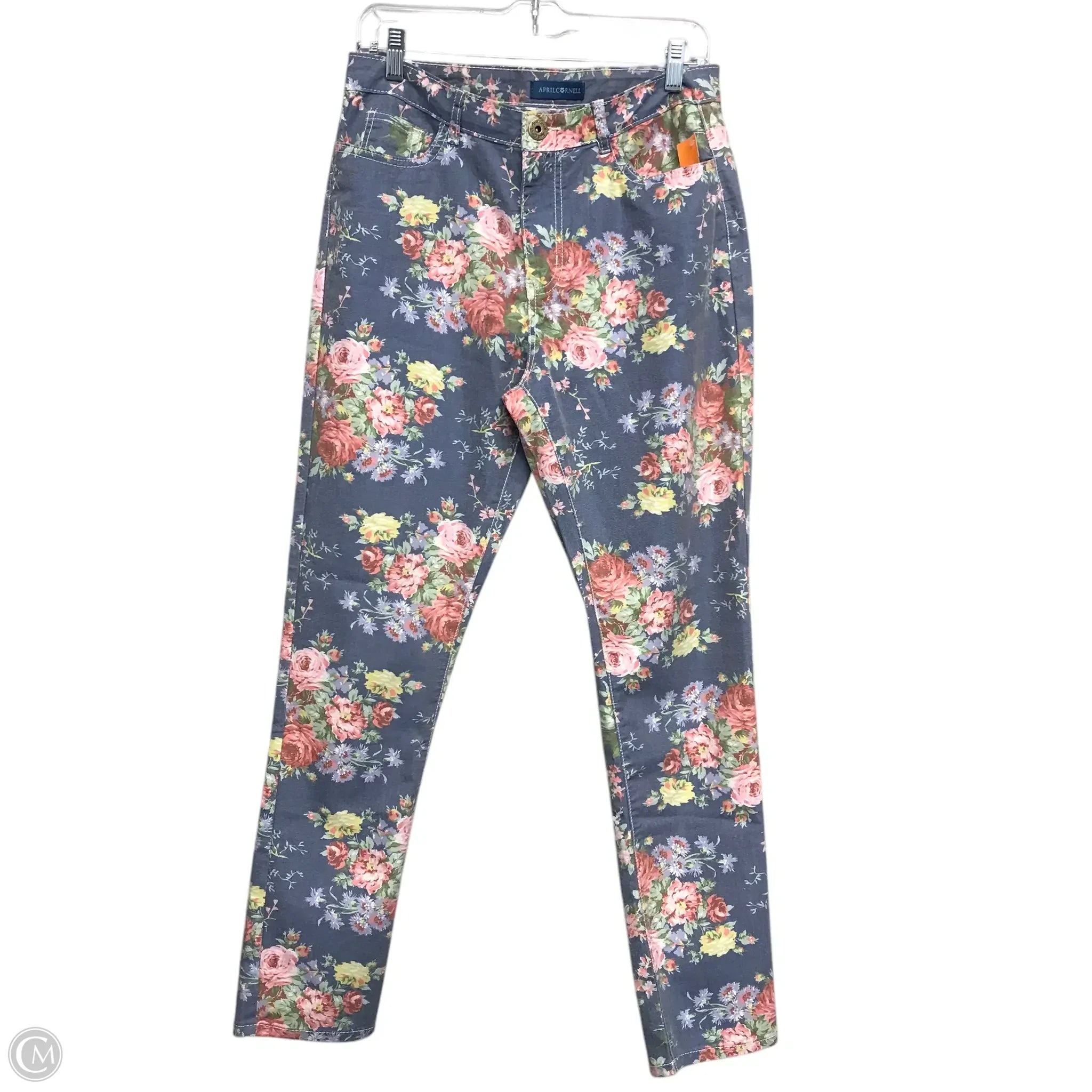 XXXL Men's JeansJeans Skinny By April Carnell In Floral Print, Size: 10