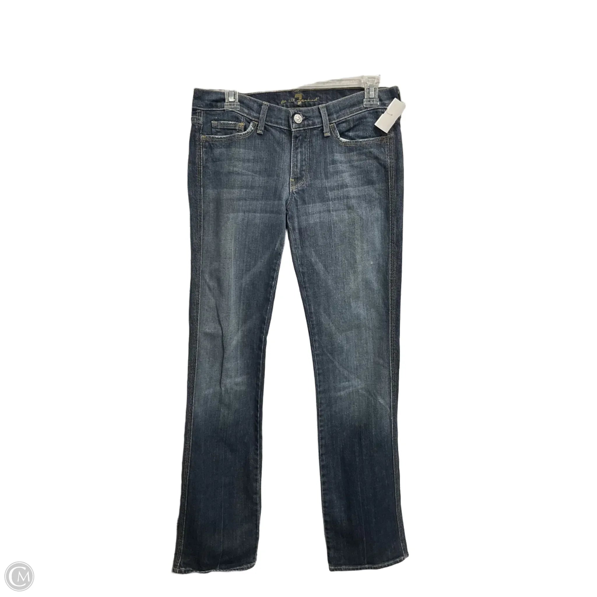 Men's Jeans for Everyday WearJeans Boot Cut By 7 For All Mankind In Blue Denim, Size: 6 Men's Jeans for Everyday WearJeans Boot Cut By 7 For All Mankind In Blue Denim, Size: 6