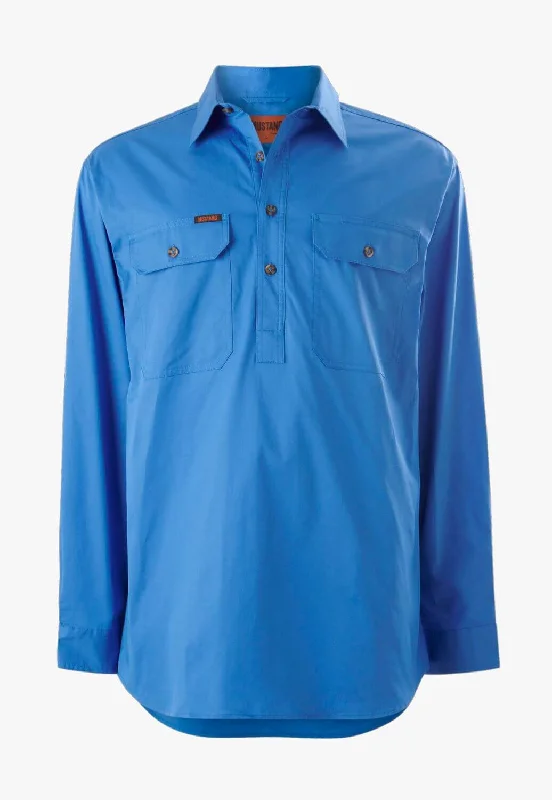 Men's Minimalist Shirts for a Clean LookMustang Mens Closed Front Shirt