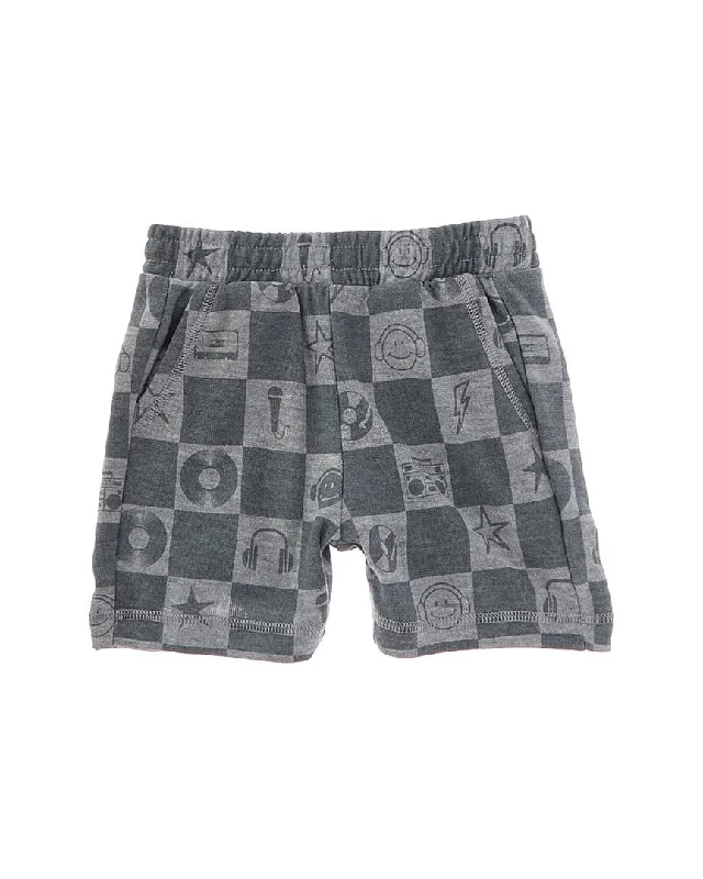Men's Flexible Workout ShortsChaser Music Icons Short
