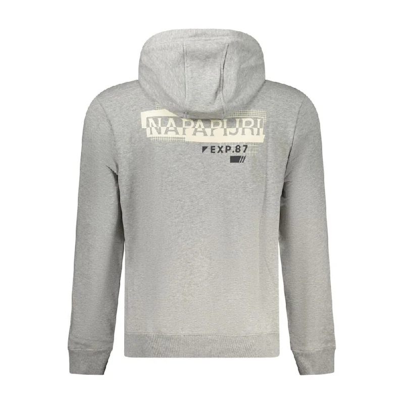 Men's Sweaters in Earthy TonesNapapijri Gray Cotton Men's Sweater