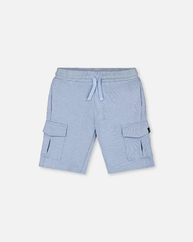 Men's Flexible High-Performance ShortsFrench Terry Short Pale Blue