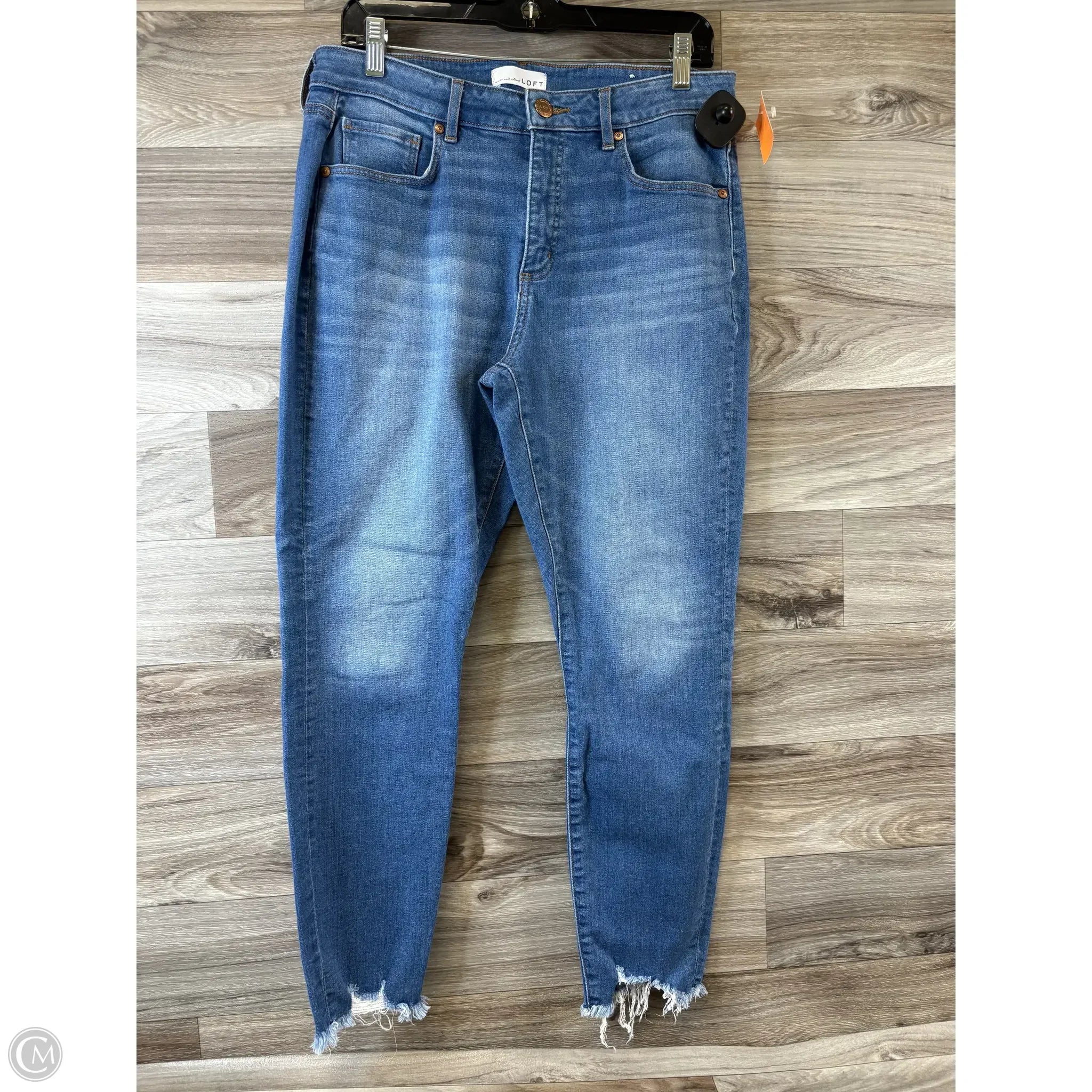 Men's Jeans with RipsJeans Skinny By Loft In Blue Denim, Size: 10