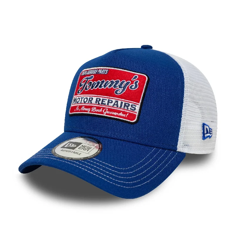 Relaxed Beanie HatsNew Era Vintage Blue 9FORTY A-Frame Trucker Adjustable Cap