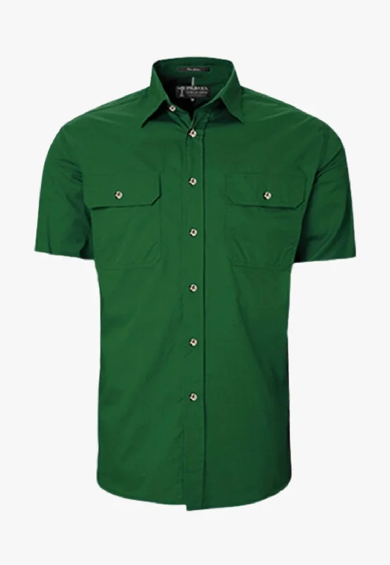 Men's Breathable Shirts for Warm ClimatesPilbara Mens O/Front S/Sleeve Work Shirt RM500BTS Men's Breathable Shirts for Warm ClimatesPilbara Mens O/Front S/Sleeve Work Shirt RM500BTS