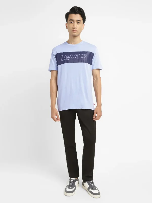 Men's Shirts with Lace-Up HemlinesMen's Brand Logo Slim Fit T-shirt