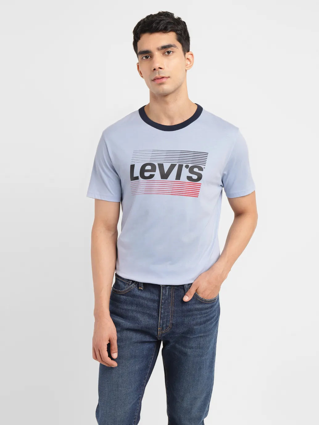 Men's Shirts with High NecksMen's Brand Logo Slim Fit T-shirt