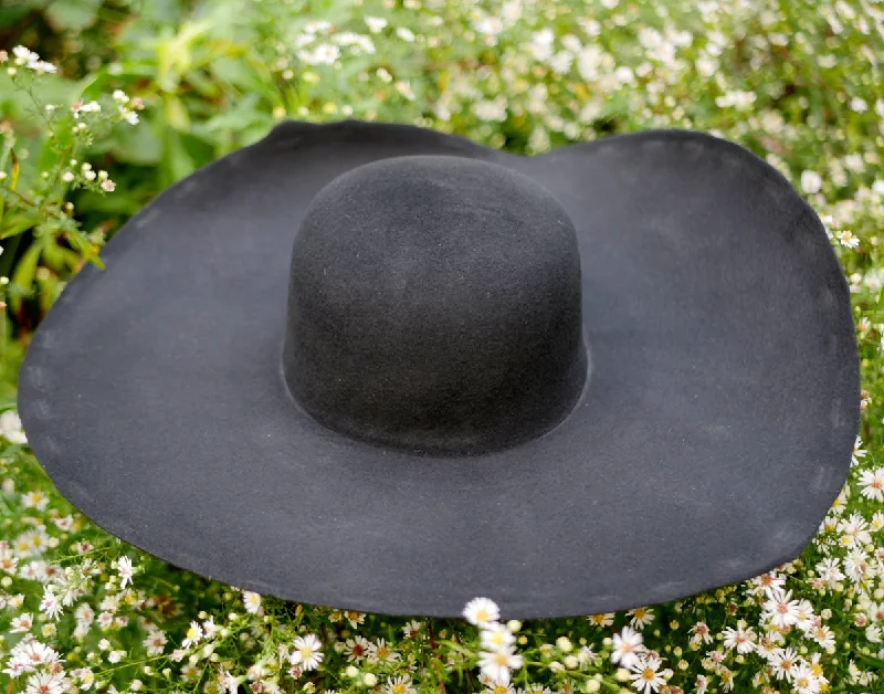 Artistic Derby HatsBlack Heavy Wool Felt Hat Blank (Unlined)
