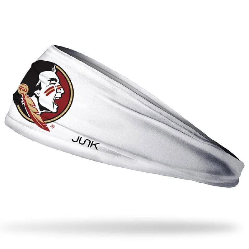 Casual Fedora Hats for MenJunk Brands Seminoles Headband - White