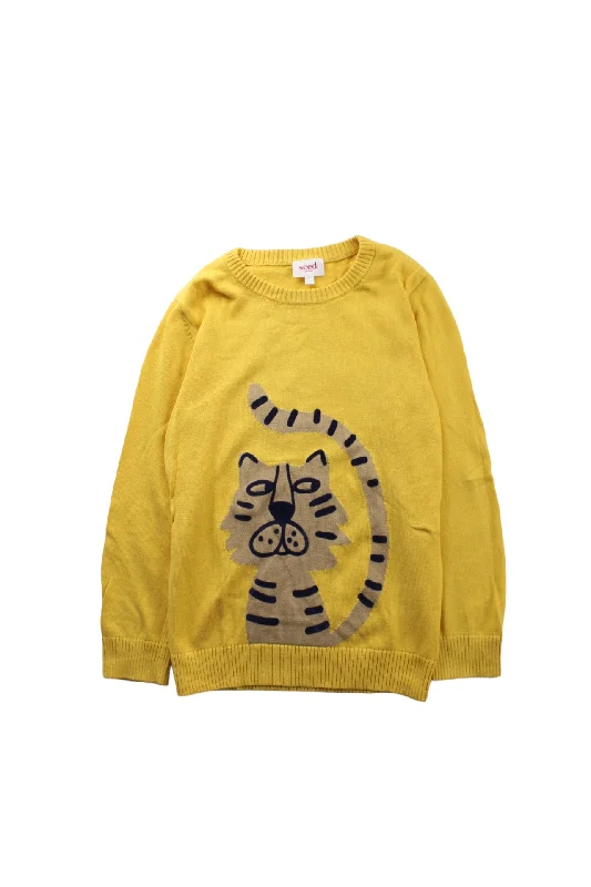 Men's Sweaters with Built-In ScarvesSeed Knit Sweater 7Y