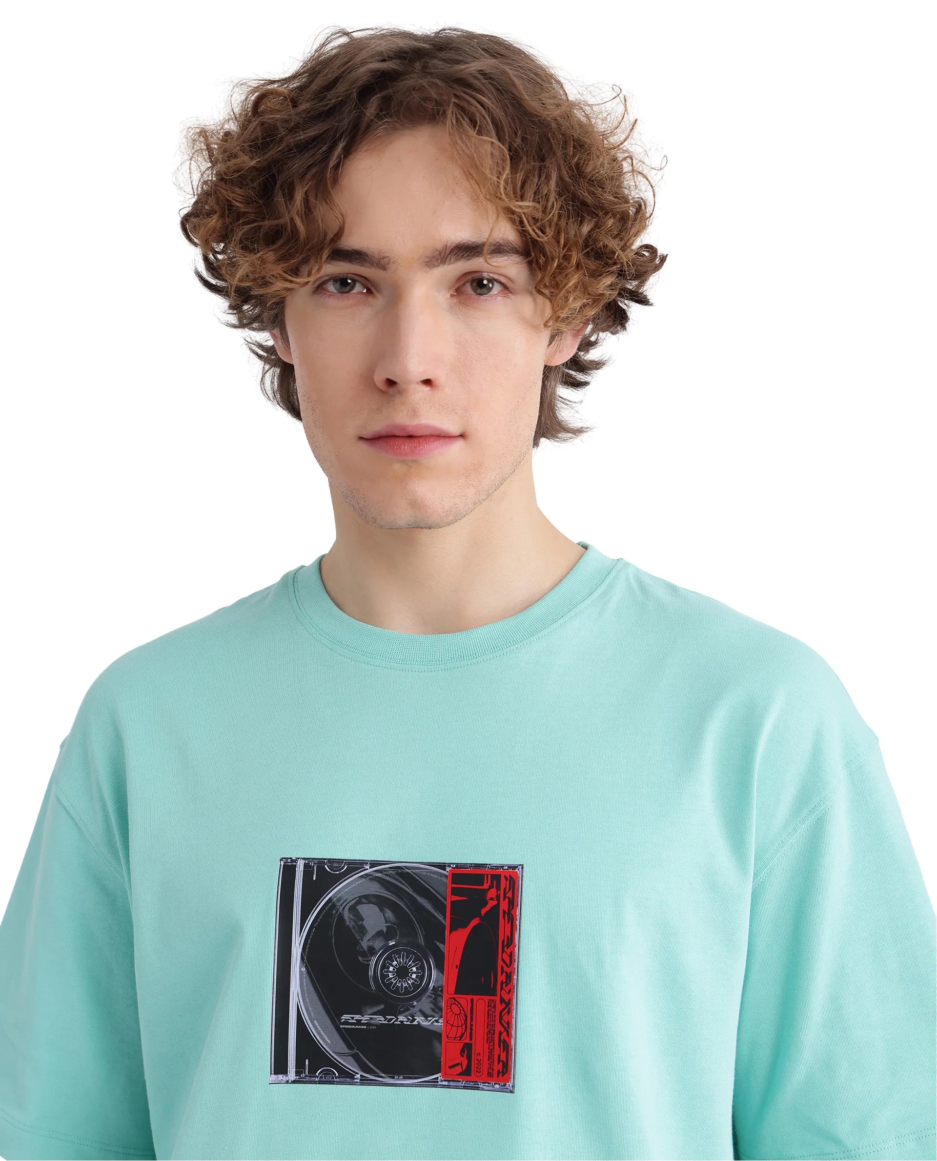 Men's Shirts with Custom MonogramsRare Rabbit Men Just Light Green Cotton Fabric Short Sleeve Crew Neck Graphic Print T-Shirt Men's Shirts with Custom MonogramsRare Rabbit Men Just Light Green Cotton Fabric Short Sleeve Crew Neck Graphic Print T-Shirt