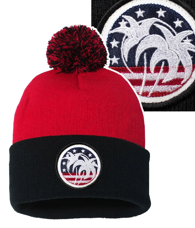 All-Weather Fishing Hats"Spirit of 76" Puff Beanie