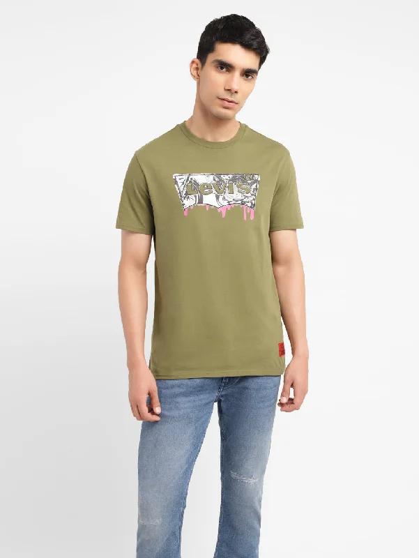 Men's Shirts with Cowl NecksMen's Brand Logo Slim Fit T-shirt