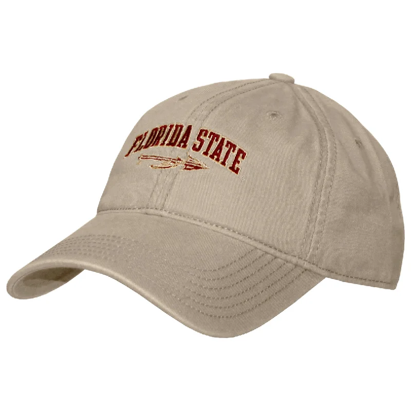 Summer Bucket CapsLegacy Florida State Spear Adjustable Twill Cap - Khaki