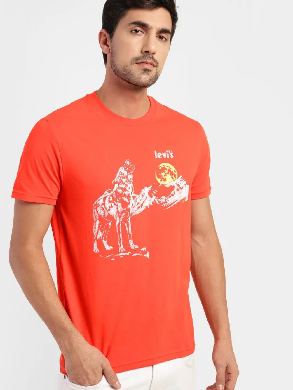 Men's Shirts with Appliquéd SleevesMen's Graphic Print Regular Fit T-shirt
