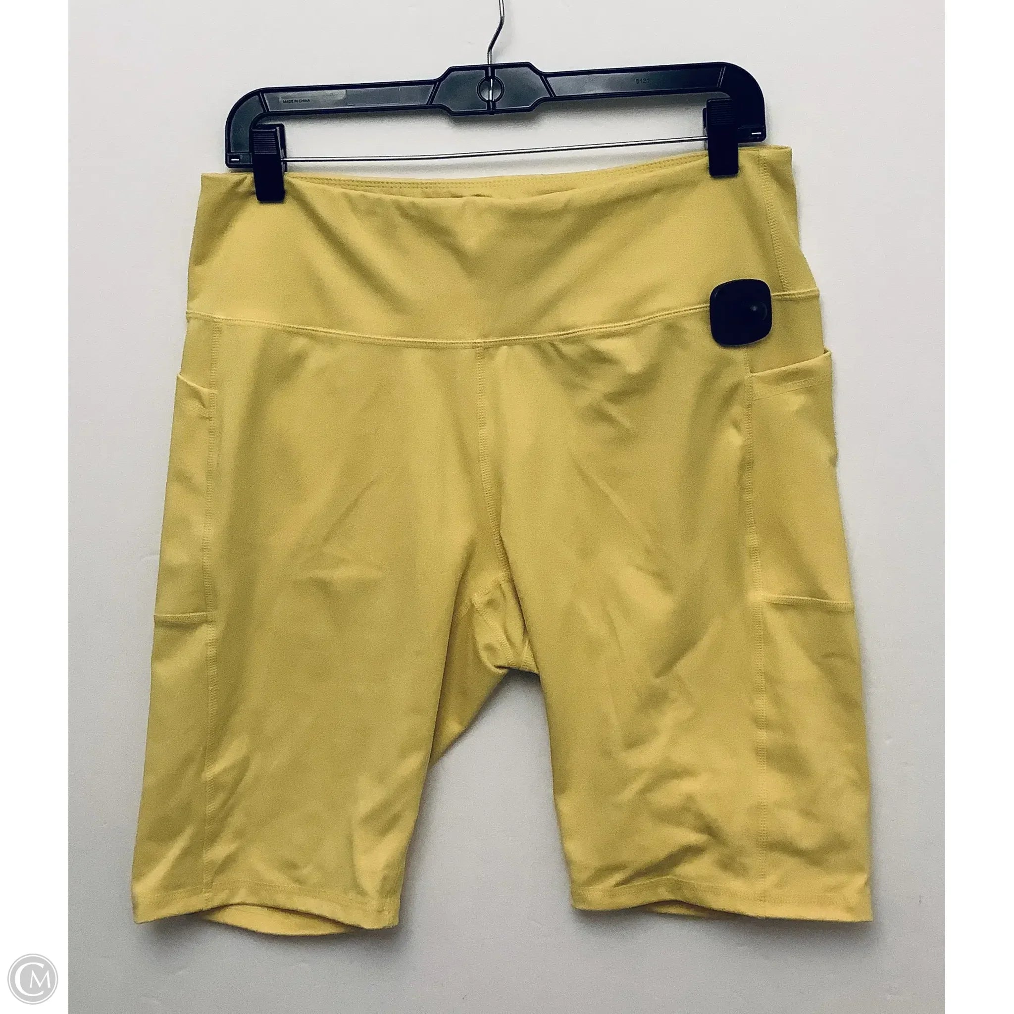 Cotton-Blend Men's Casual ShortsAthletic Shorts By Clothes Mentor In Yellow, Size: 2x