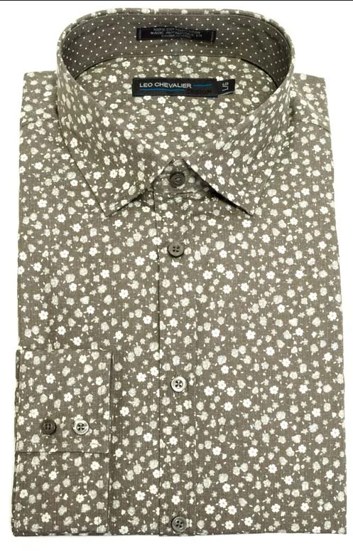Men's Monochrome Shirts for a Minimalist VibeLeo Chevalier Long Sleeve Sport Shirt - 428431 Men's Monochrome Shirts for a Minimalist VibeLeo Chevalier Long Sleeve Sport Shirt - 428431