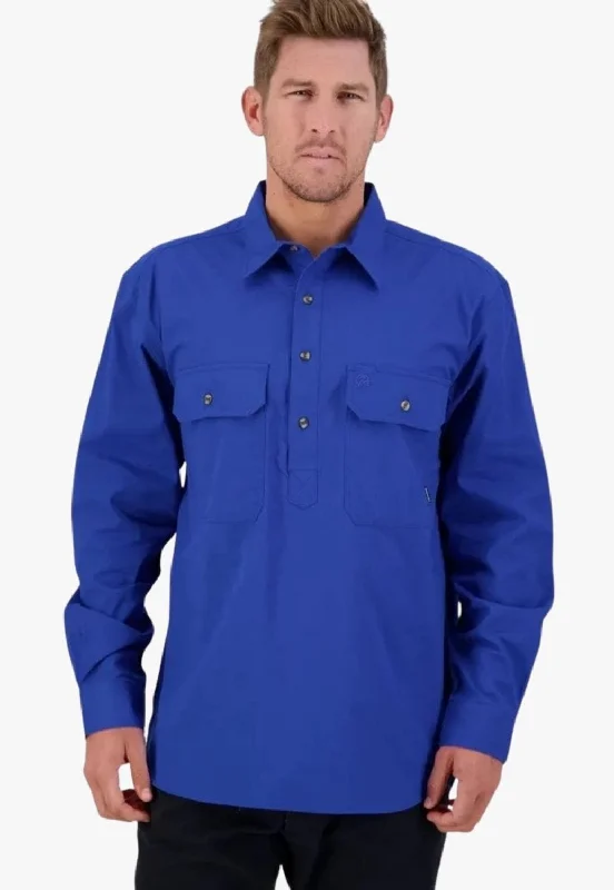 Men's Wingtip-Collar Shirts for a Classic TouchSwanndri Mens Bendigo Closed Front Work Shirt Men's Wingtip-Collar Shirts for a Classic TouchSwanndri Mens Bendigo Closed Front Work Shirt