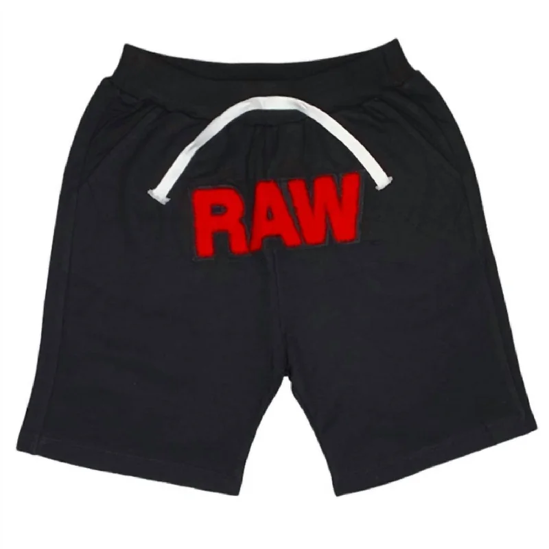 Cool and Crisp Men's Summer Linen and Cotton ShortsKids' Fleece Short In Black