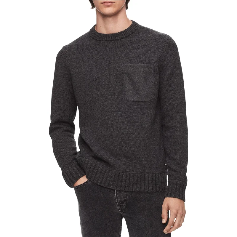Lightweight Men's Cardigan SweatersCalvin Klein Mens Felt-Pocket Knit Sweater