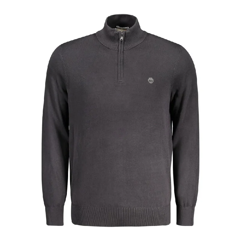 Men's Sweaters with Button CuffsTimberland Black Cotton Men's Sweater