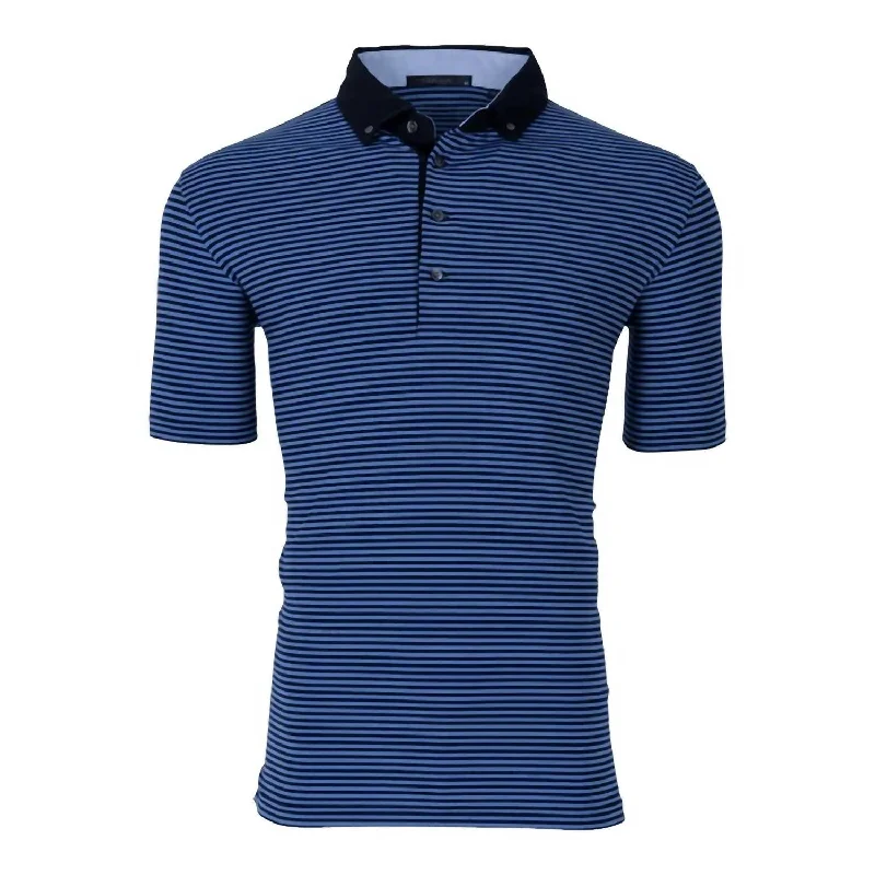 Men's Shirts with Asymmetrical HemlinesMen's Quogue Polo Shirt In Seahorse/blue