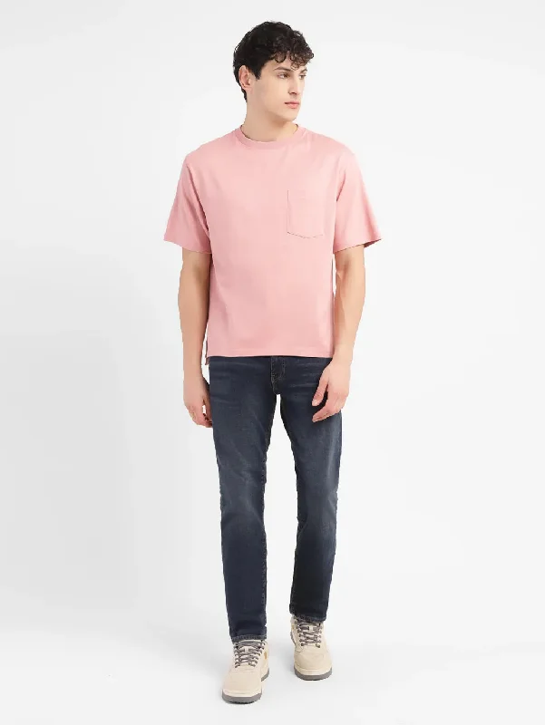 Men's Shirts with Velcro ClosuresMen's Solid Relaxed Fit T-shirt