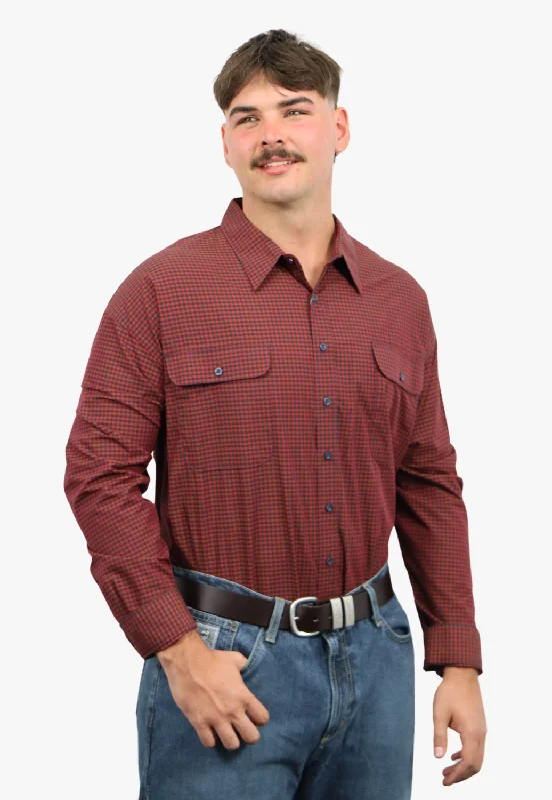 Men's Slim-Fit Shirts for a Flattering ShapeBisley Mens Long Sleeve Checked Shirt